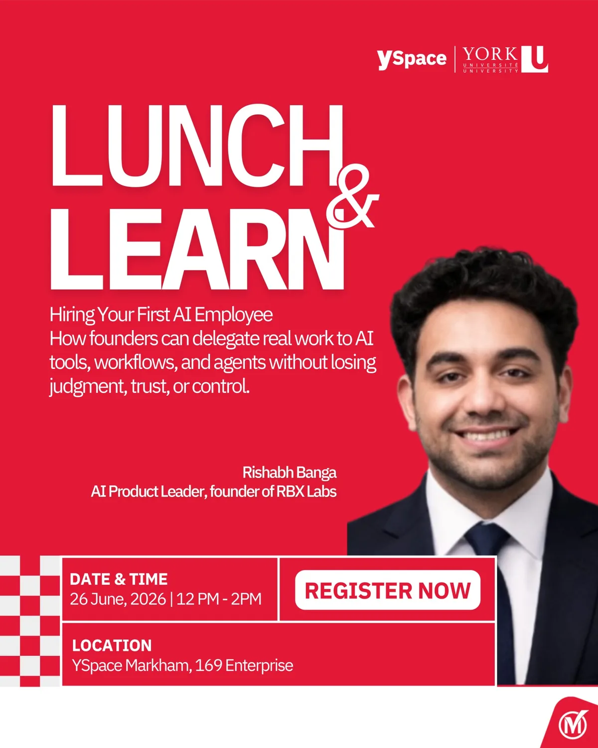 YSpace AI employee workshop poster