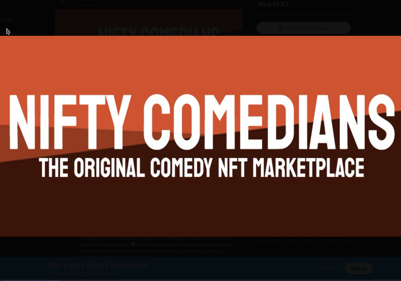 Nifty Comedians deliverable
